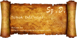 Szkok Dániel névjegykártya