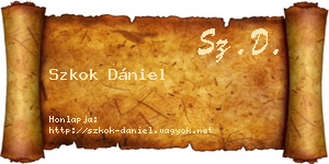 Szkok Dániel névjegykártya